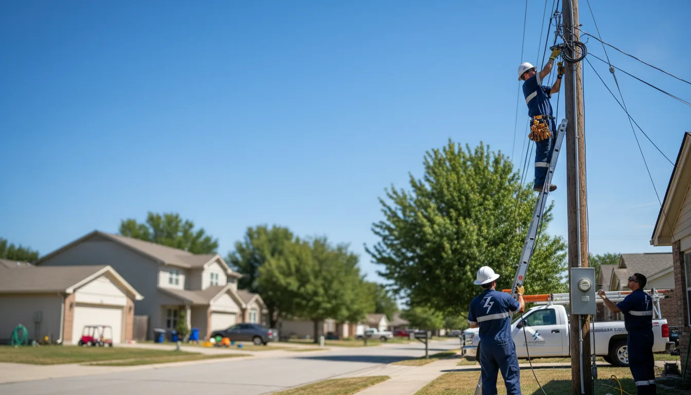Residential electrician providing installation services in Middletown, OH